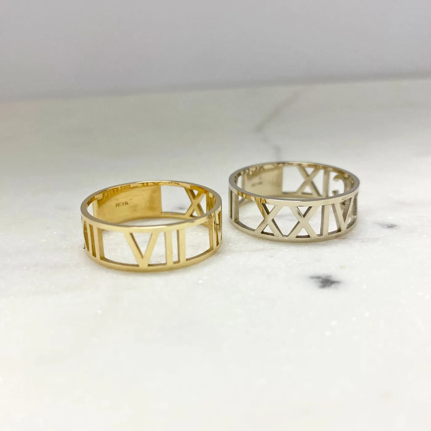 Custom Roman Numeral Ring