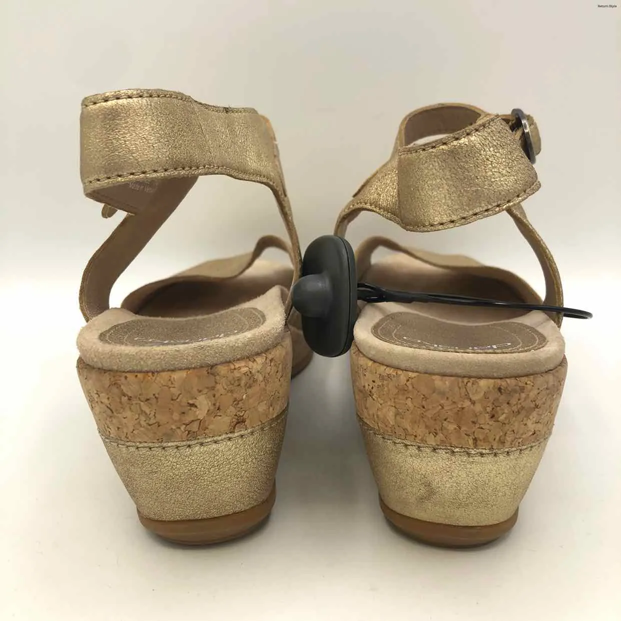 DANSKO Champagne Wedge Sandal Shoe Size 40 US: 9-1/2 Shoes