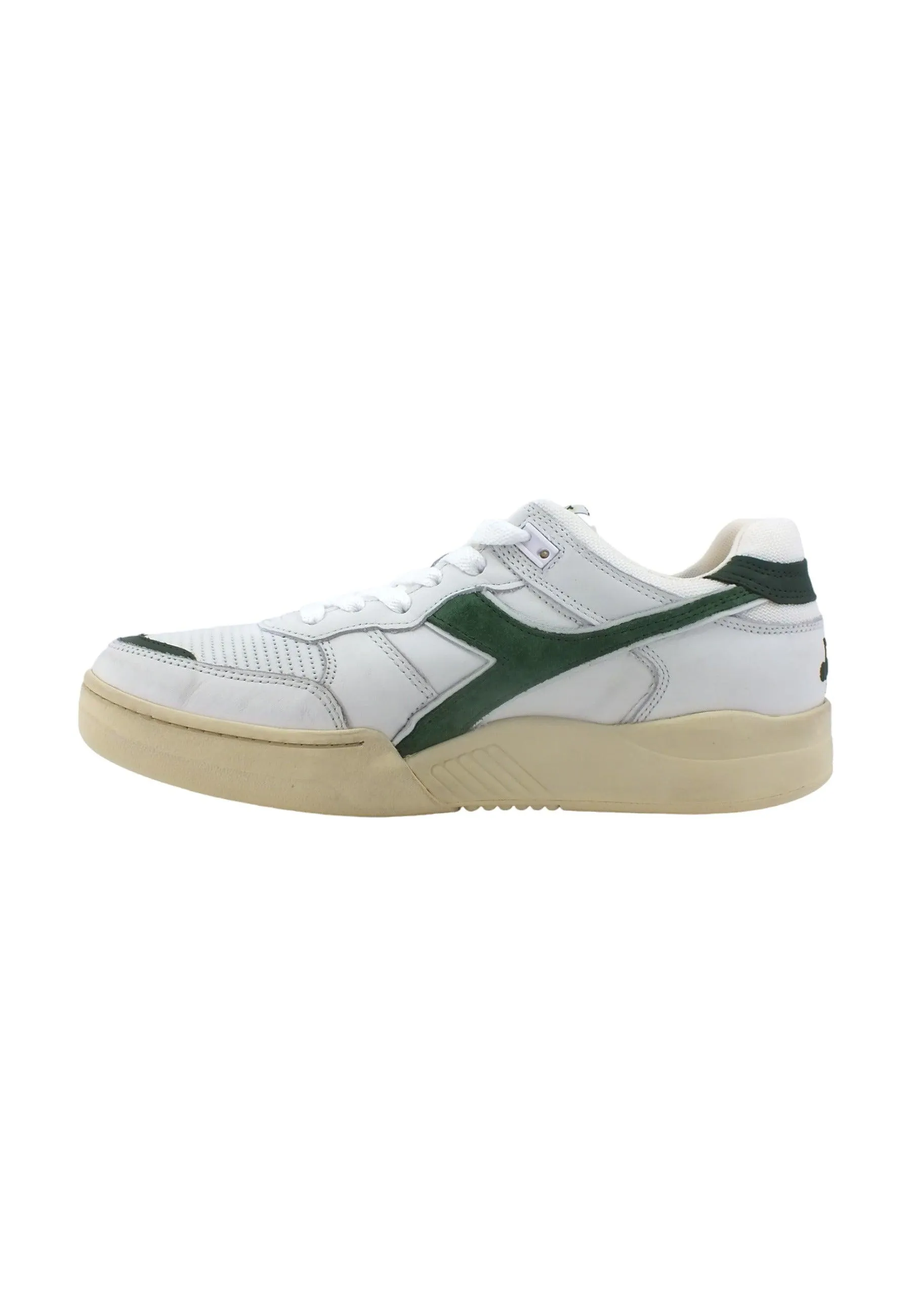 DIADORA B.560 Used Sneaker Uomo White Fogliame 201.18011701C1161