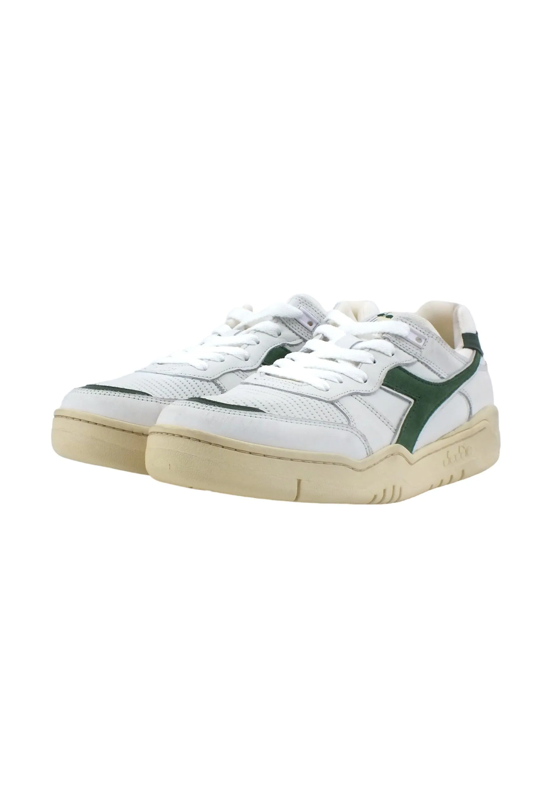 DIADORA B.560 Used Sneaker Uomo White Fogliame 201.18011701C1161