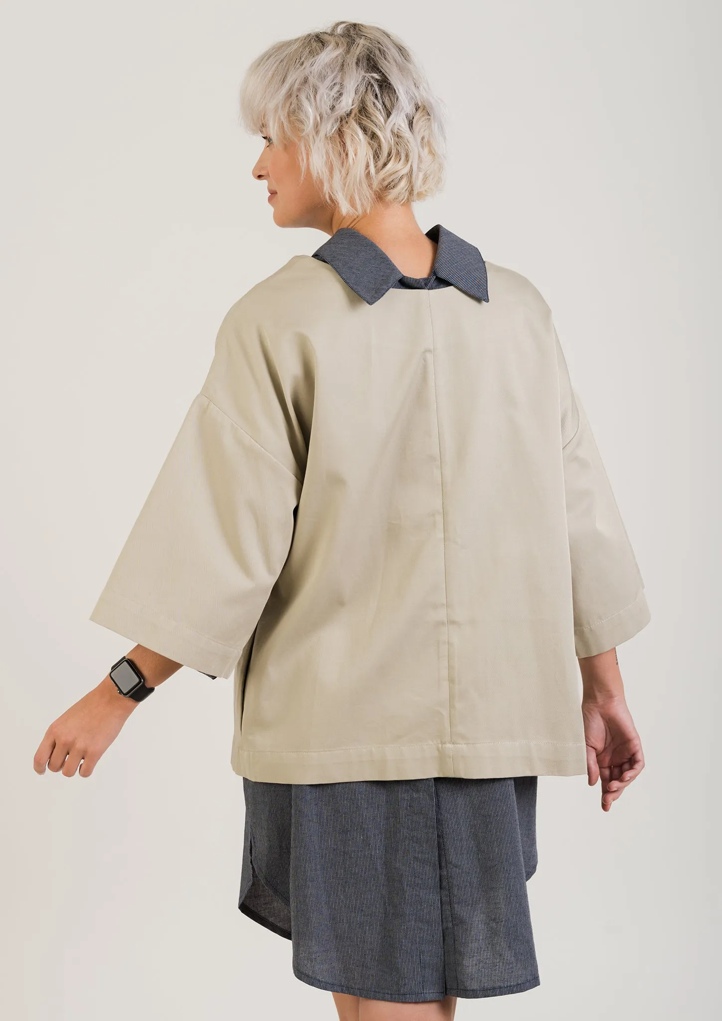 DO JACKET Short + Hemp SHIRT DRESS