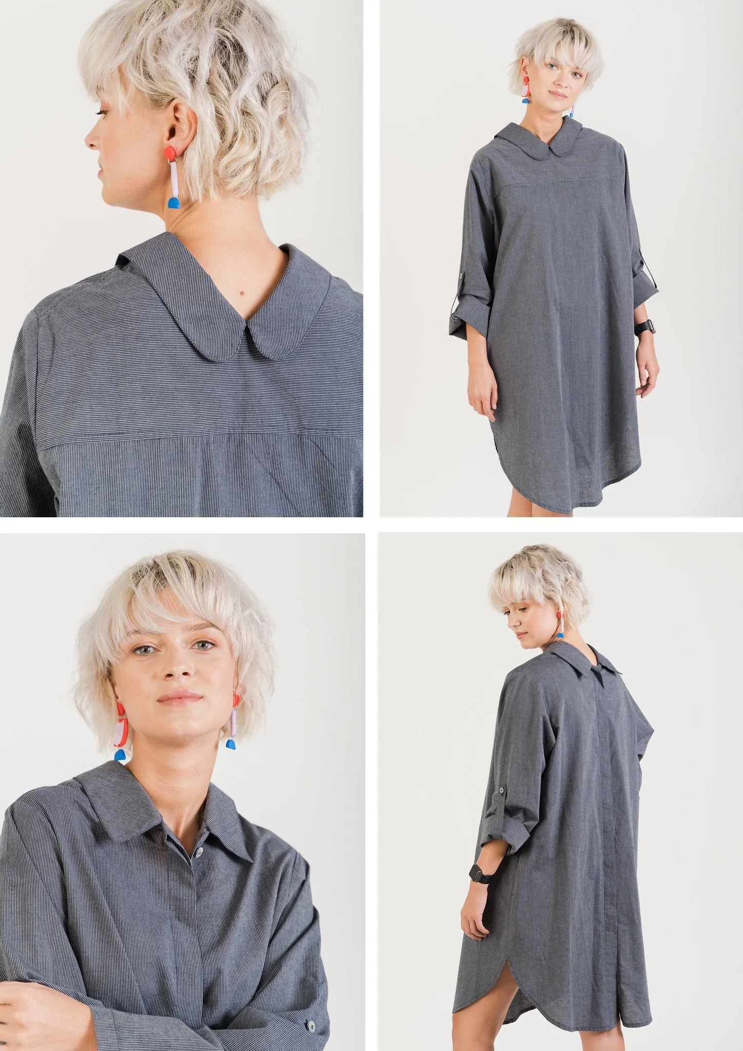 DO JACKET Short + Hemp SHIRT DRESS