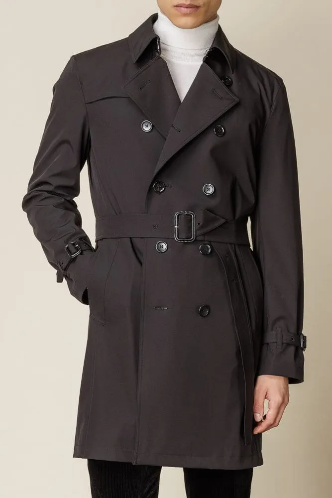 Drake Trench Coat - Tech Black