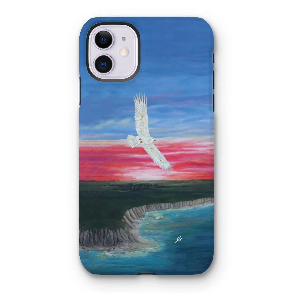 Eagle Soaring with Sunset Amanya Design Tough Phone Case