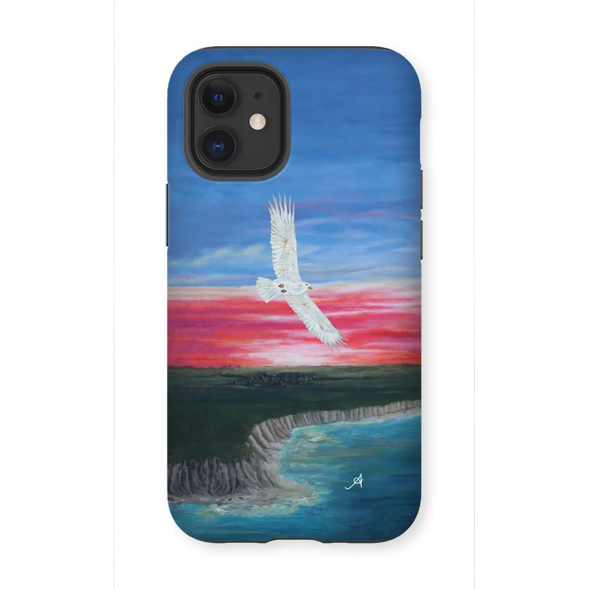 Eagle Soaring with Sunset Amanya Design Tough Phone Case