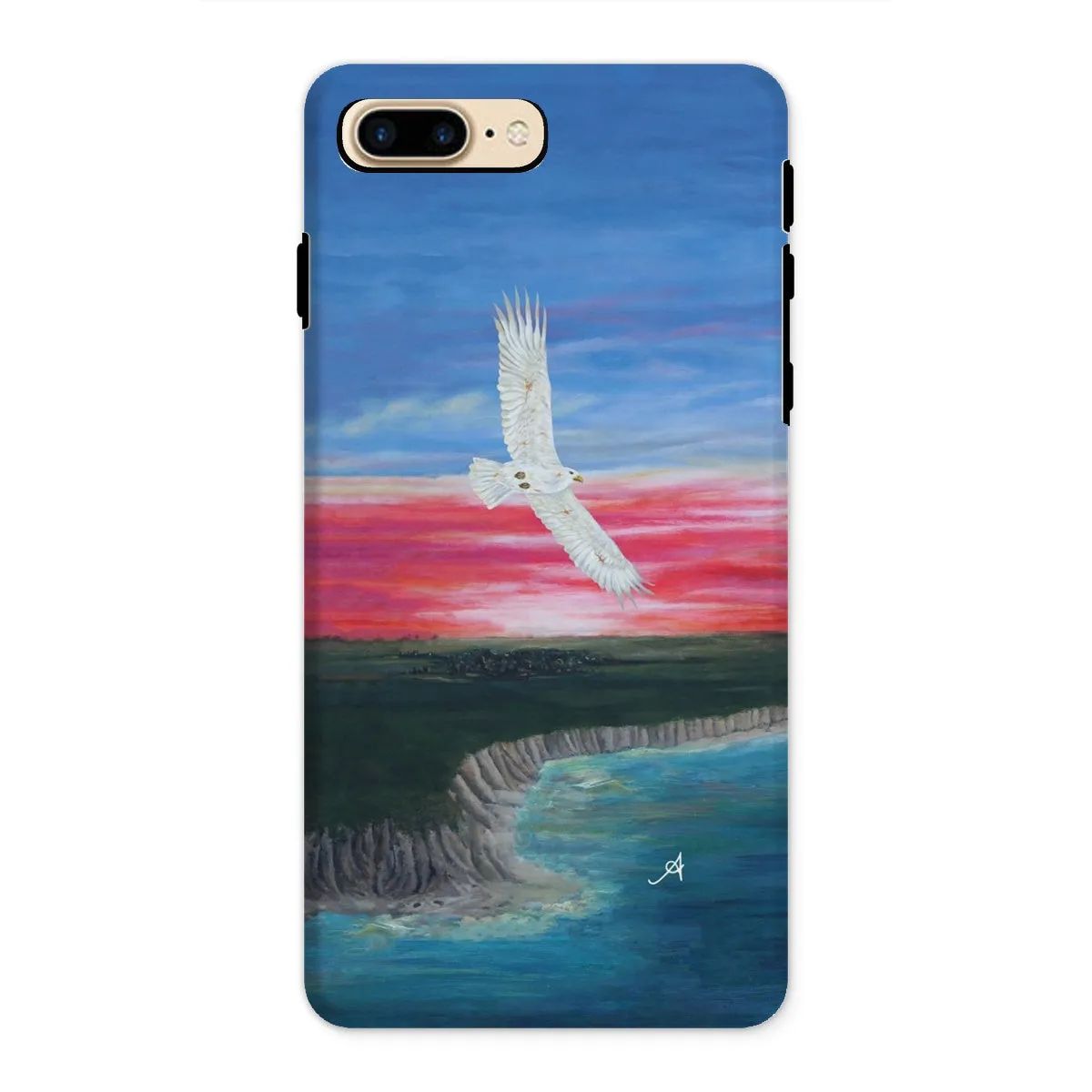 Eagle Soaring with Sunset Amanya Design Tough Phone Case