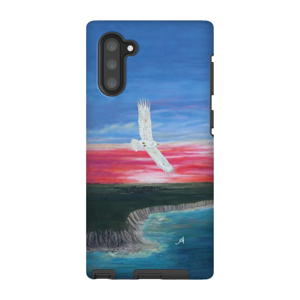 Eagle Soaring with Sunset Amanya Design Tough Phone Case