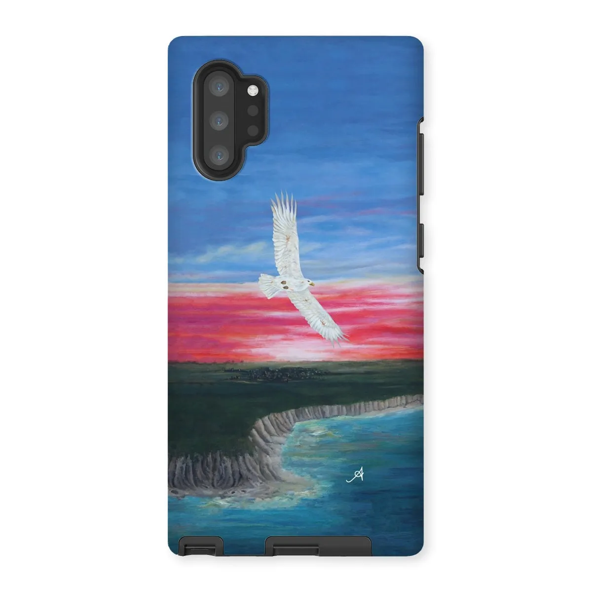 Eagle Soaring with Sunset Amanya Design Tough Phone Case