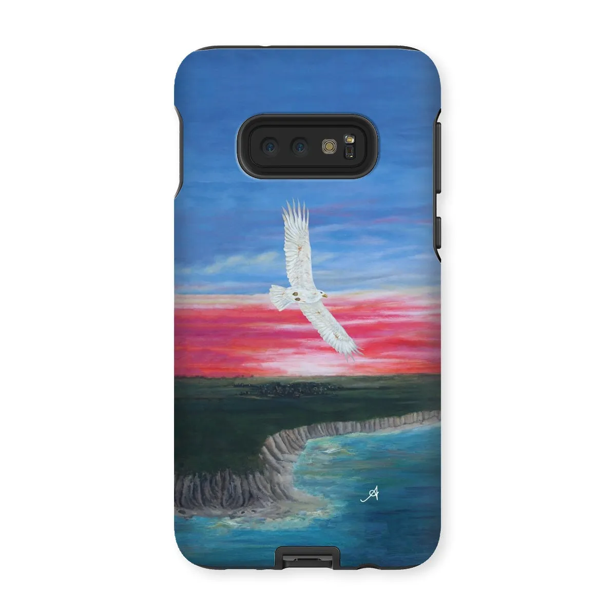 Eagle Soaring with Sunset Amanya Design Tough Phone Case