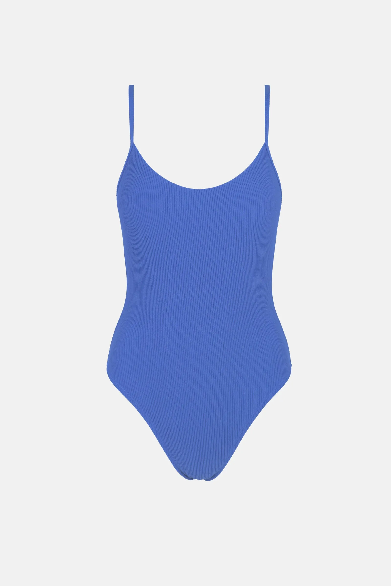 Essential Rib Minimal One Piece Cobalt