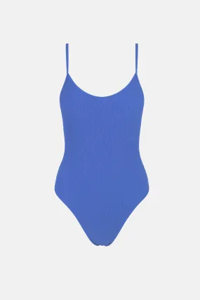 Essential Rib Minimal One Piece Cobalt