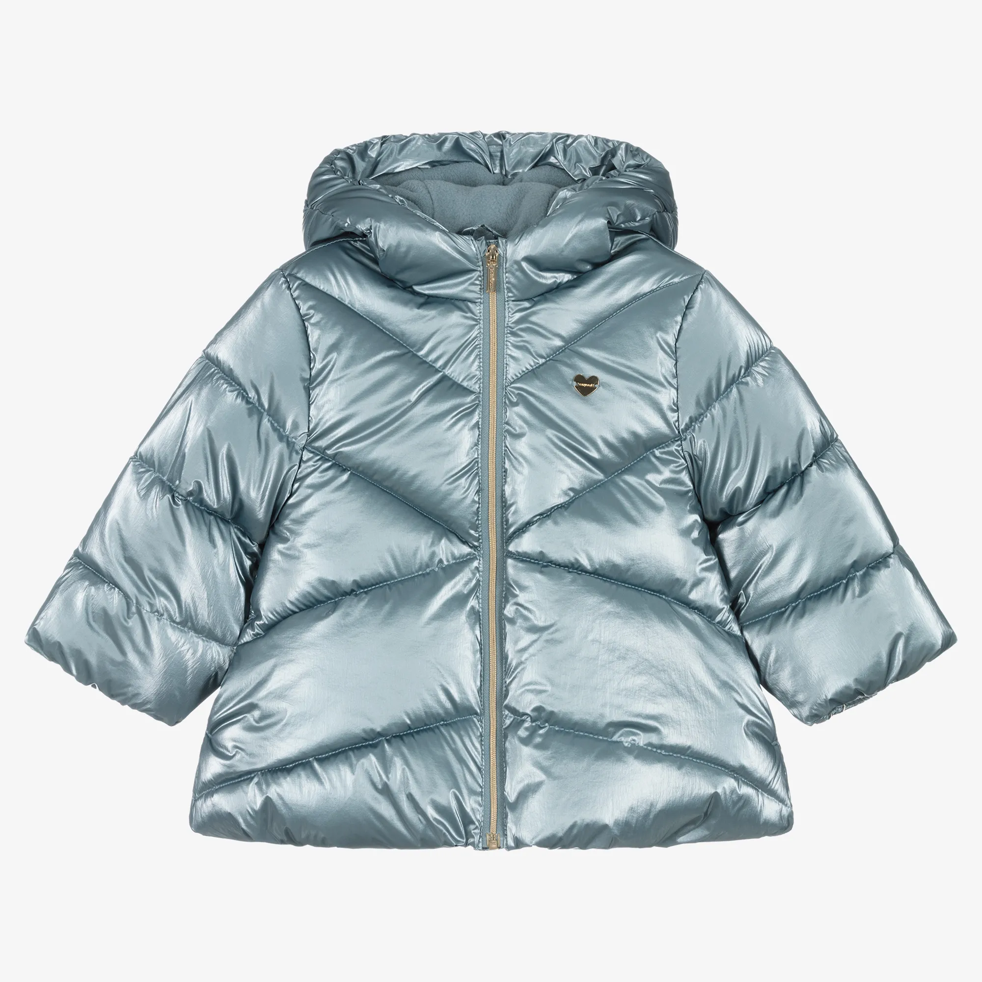 Girls Blue Puffer Coat