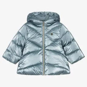 Girls Blue Puffer Coat