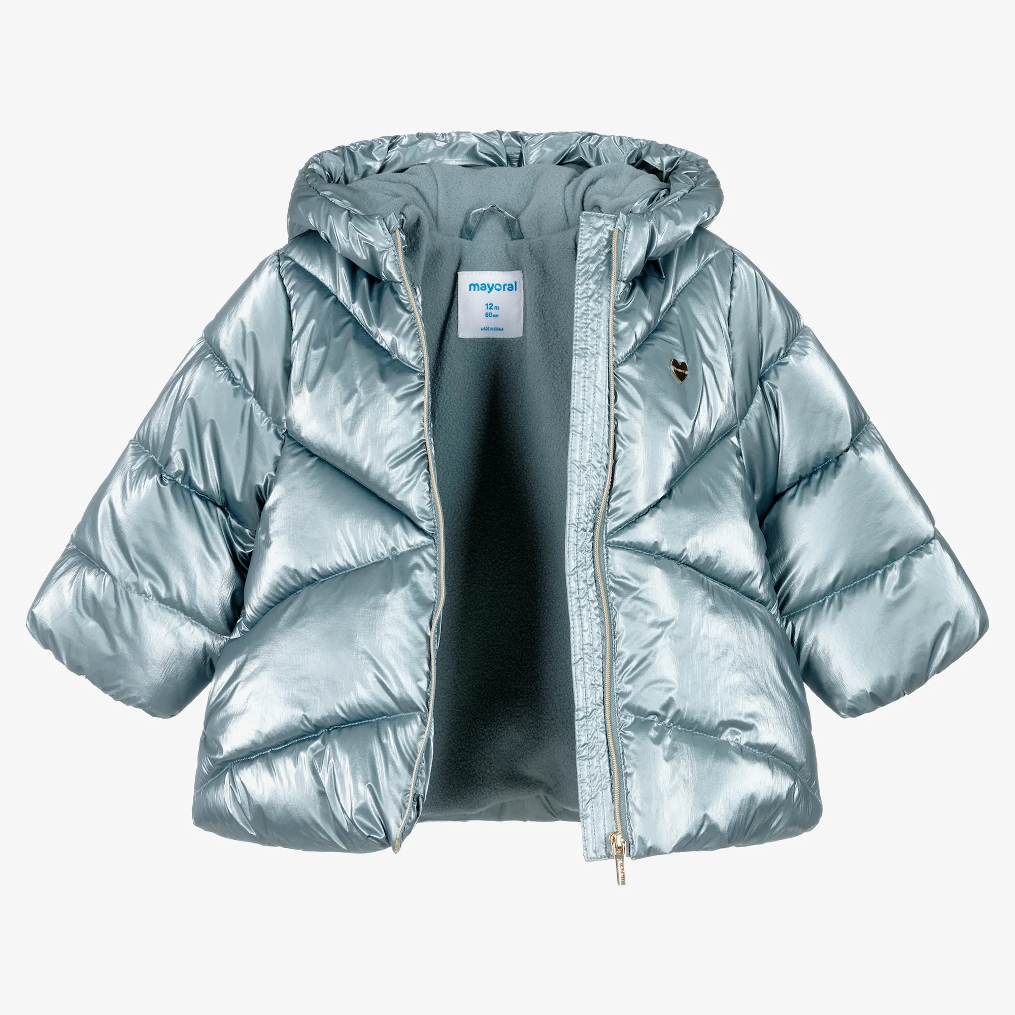 Girls Blue Puffer Coat