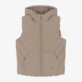 Girls Brown Puffer Gilet