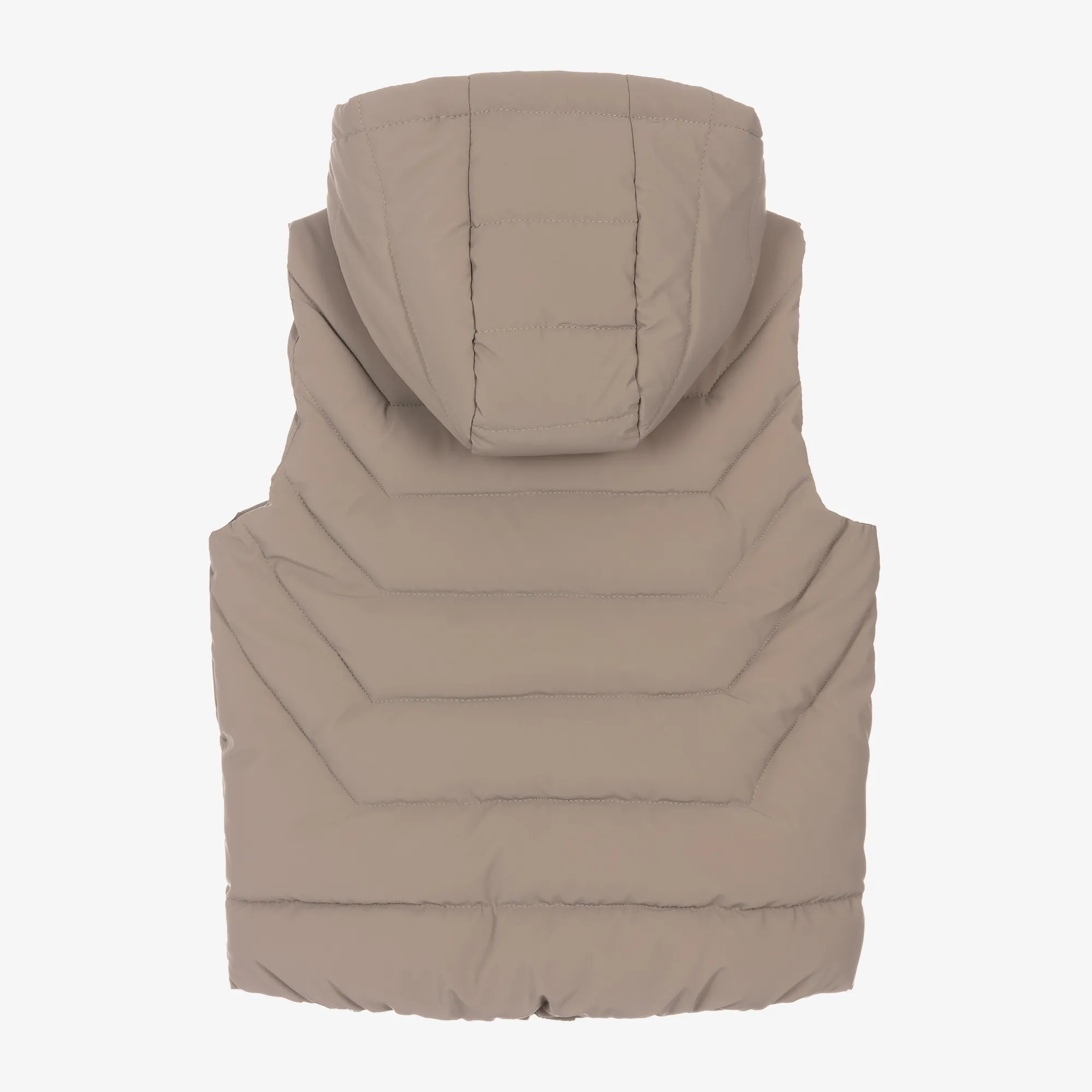 Girls Brown Puffer Gilet