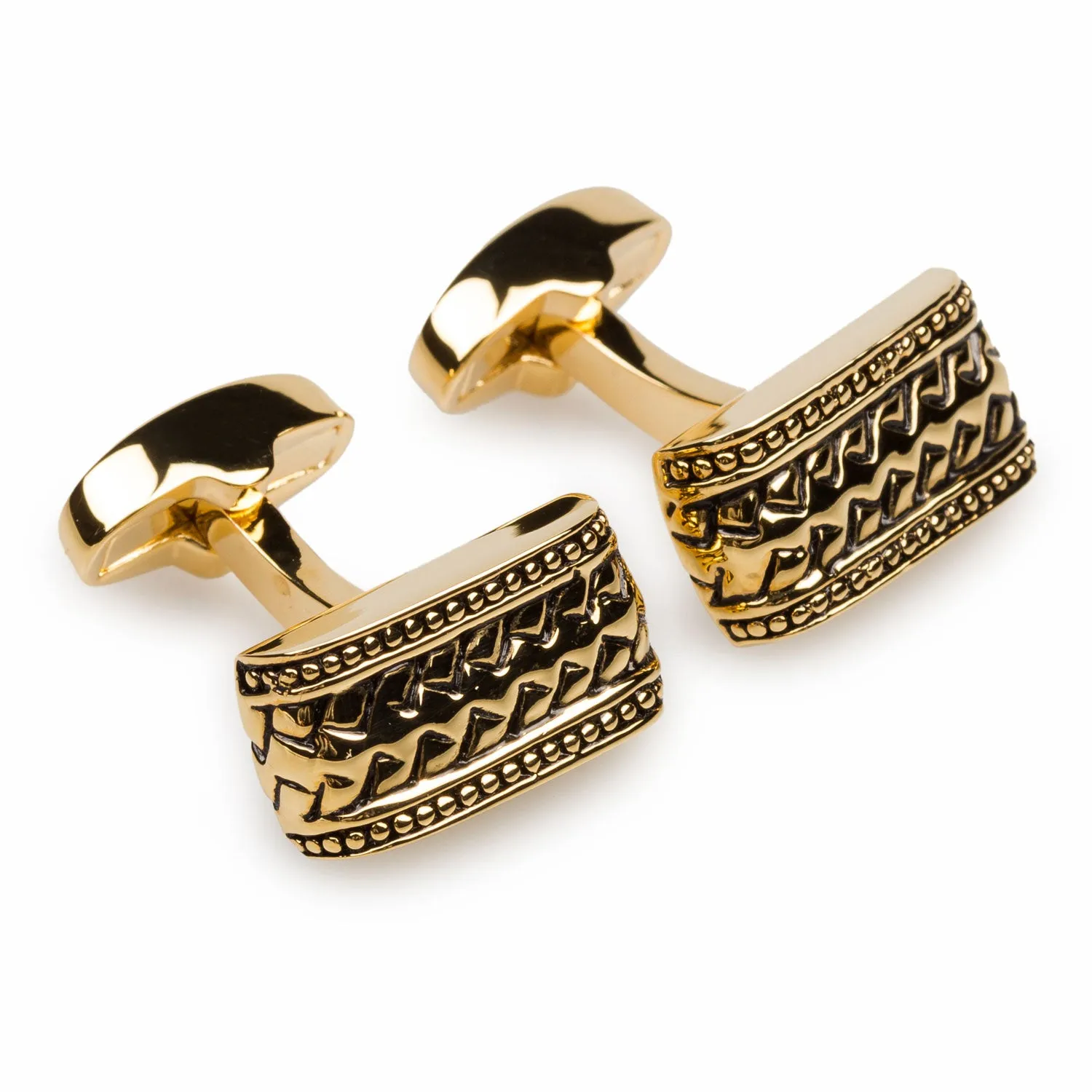 Gold Roman Epicurus Cufflinks