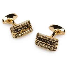 Gold Roman Epicurus Cufflinks