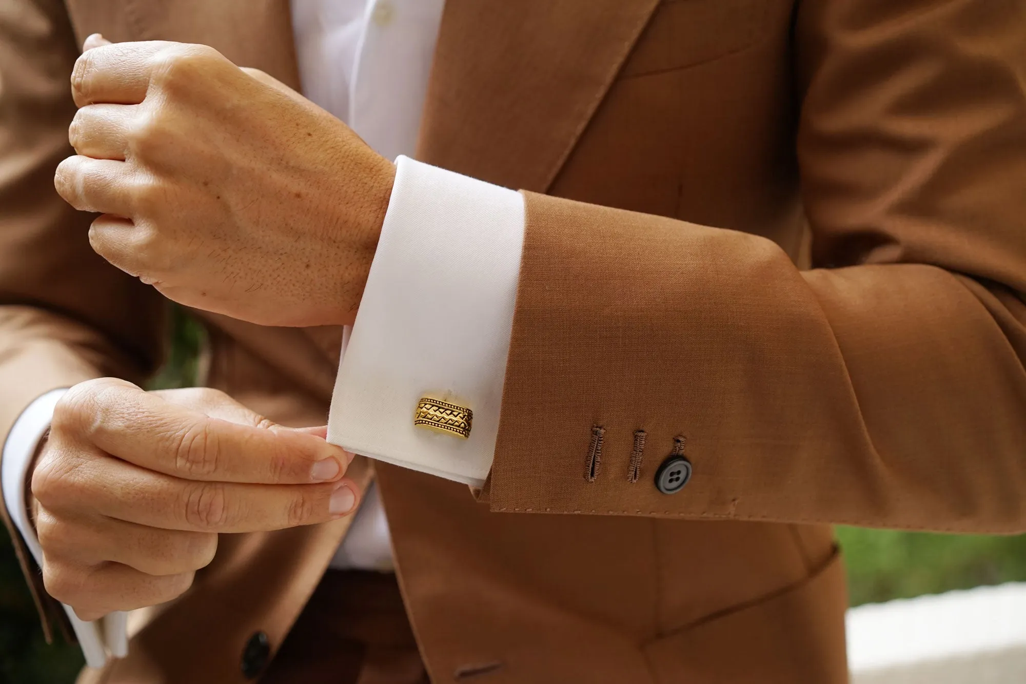 Gold Roman Epicurus Cufflinks