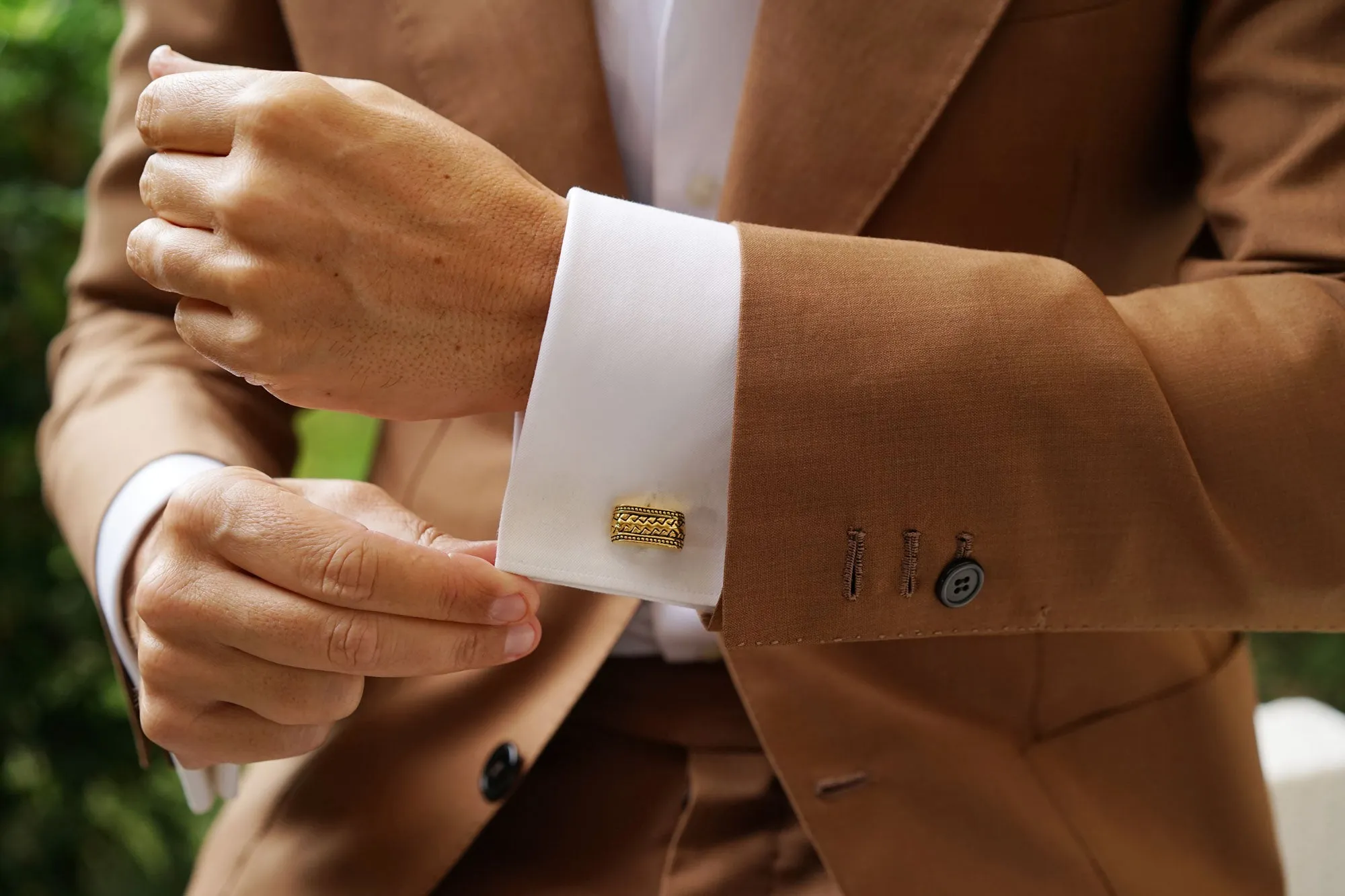 Gold Roman Epicurus Cufflinks