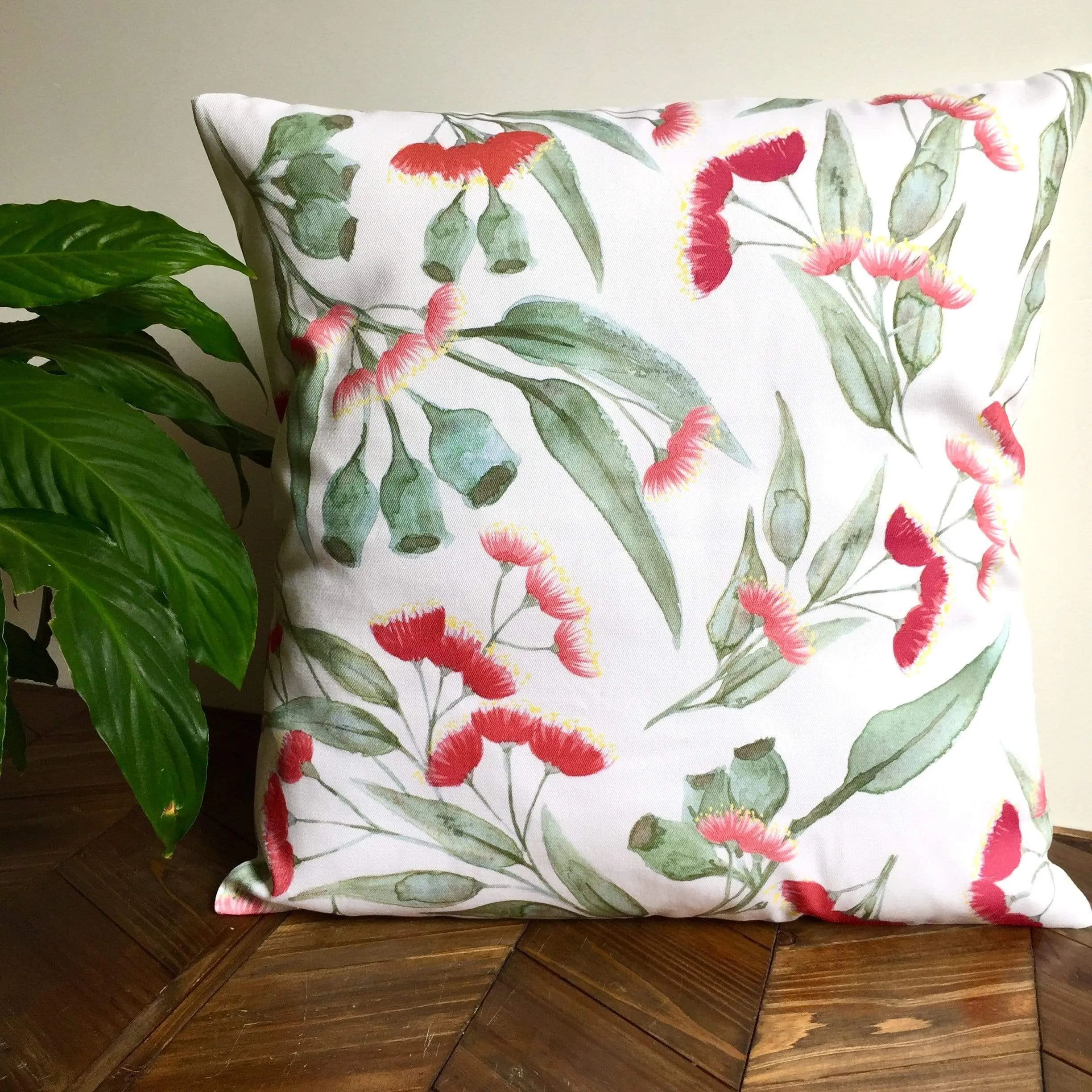 Gum Blossom Cushion Cover Cotton Drill