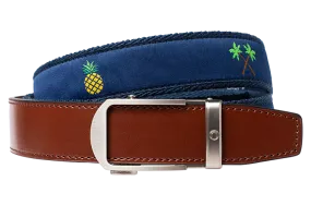 Hampton Pineapple Beach, 1 3/8 Strap, Ribbon Belt