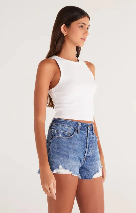 Hannah Cropped Rib Tank