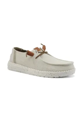 HEY DUDE Wendy Washed Sneaker Vela Donna Cream 40297-13R