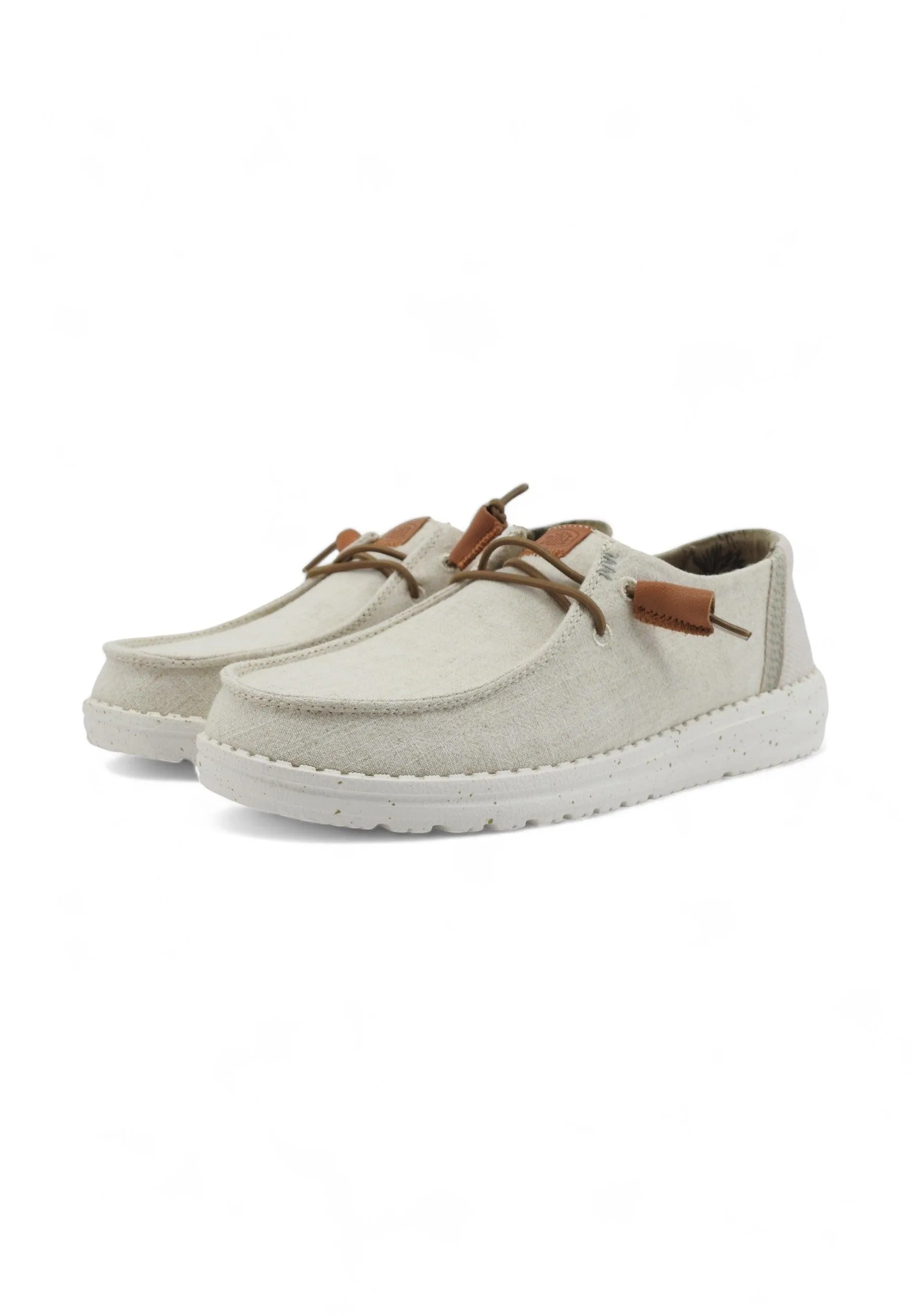 HEY DUDE Wendy Washed Sneaker Vela Donna Cream 40297-13R