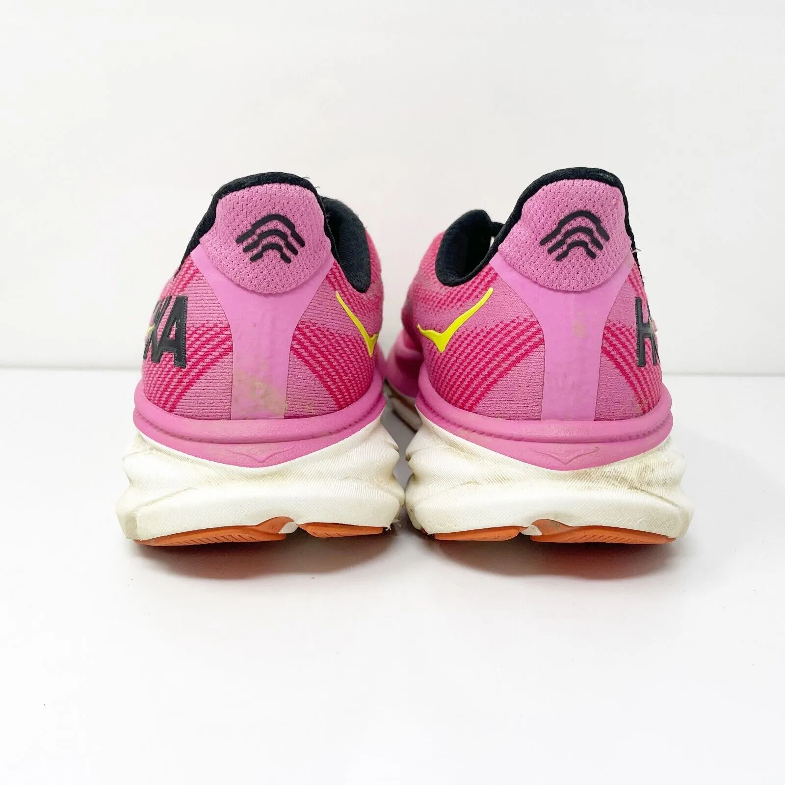 Hoka One One Womens Clifton 9 1127896 RSRW Pink Running Shoes Sneakers Size 9 B