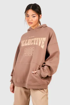 Hoodies & Sweatshirts | Collective Print Oversized Hoodie | boohoo