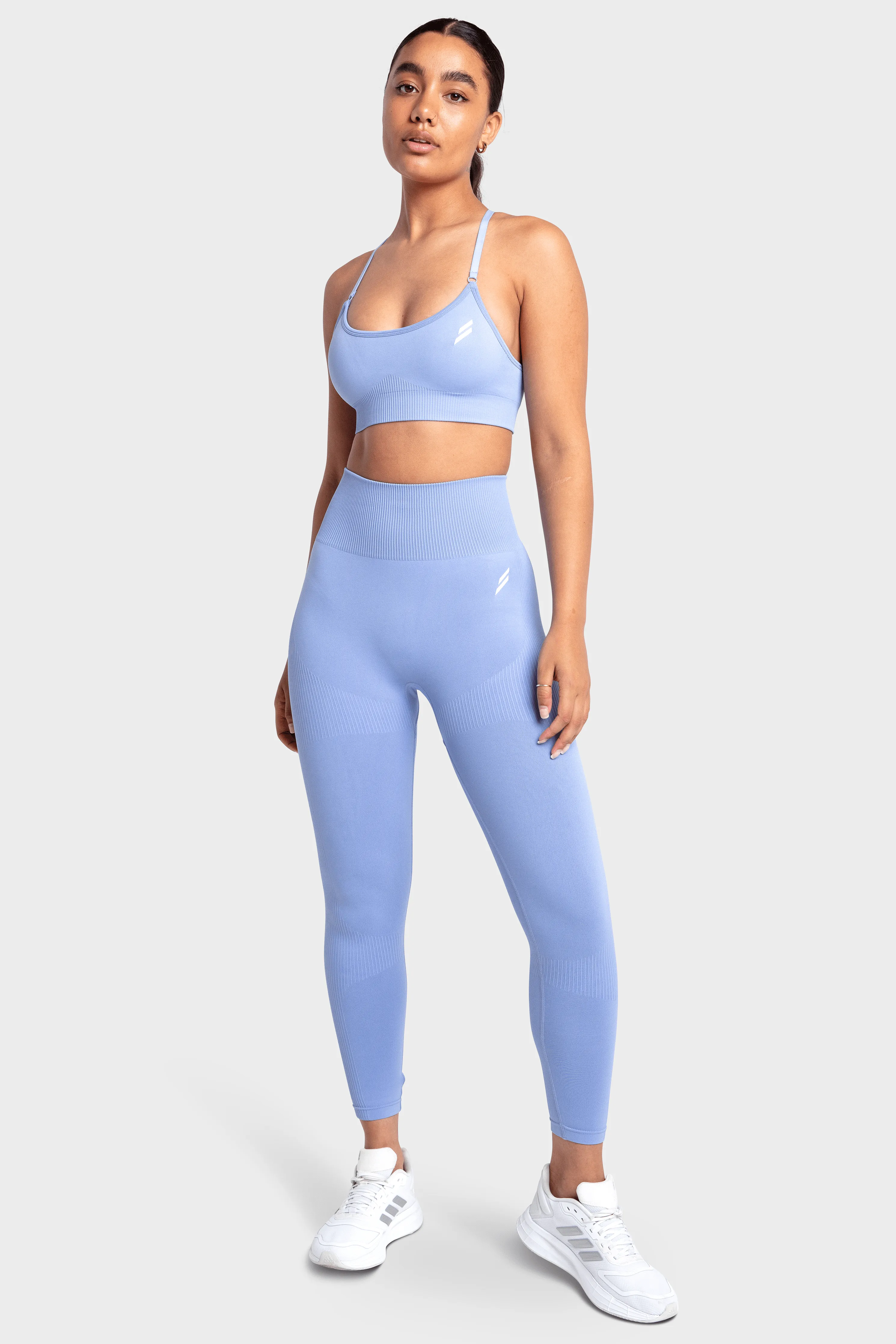 Impact Solid Leggings - Baby Blue