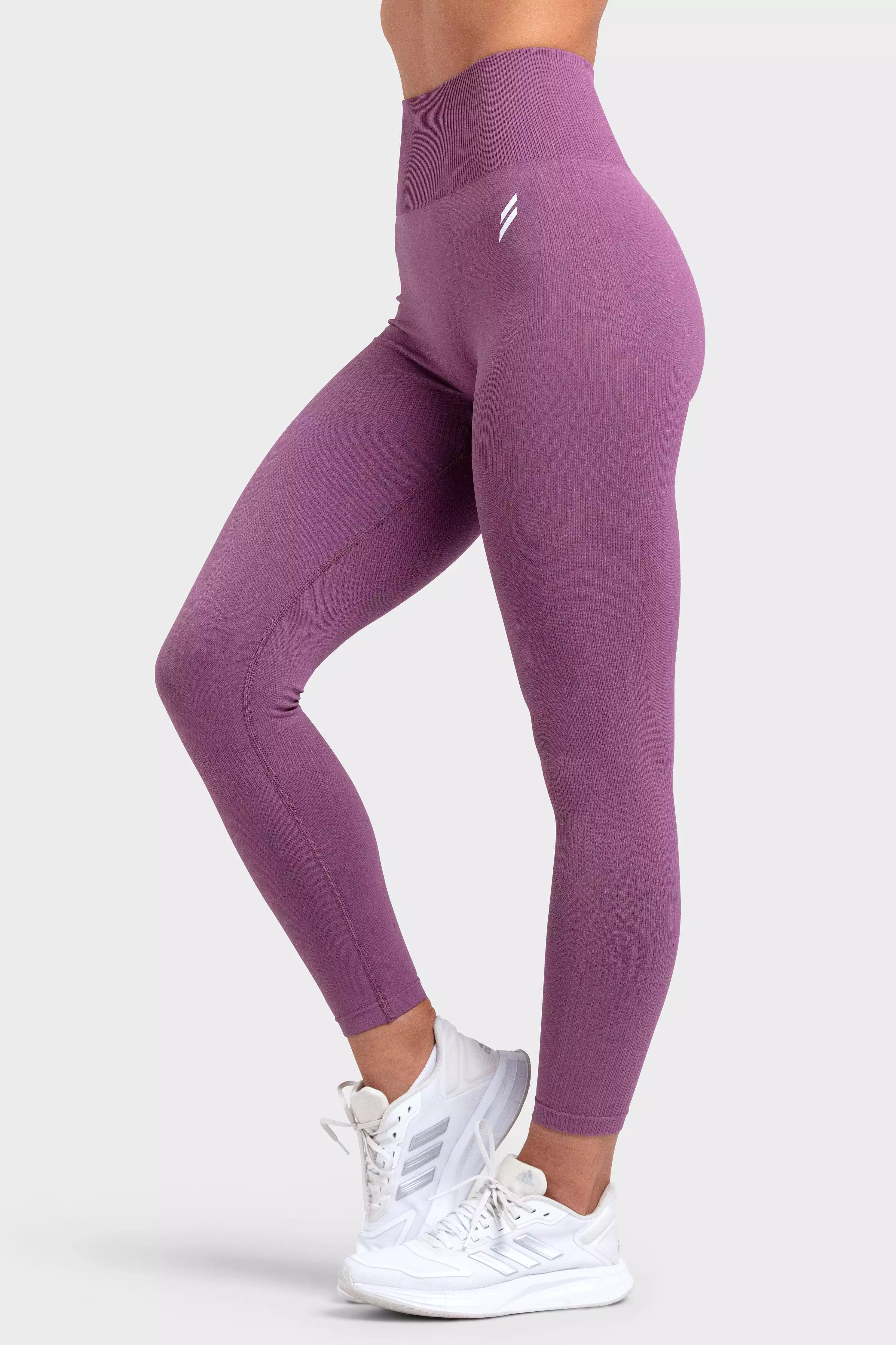 Impact Solid Leggings - Mauve Purple