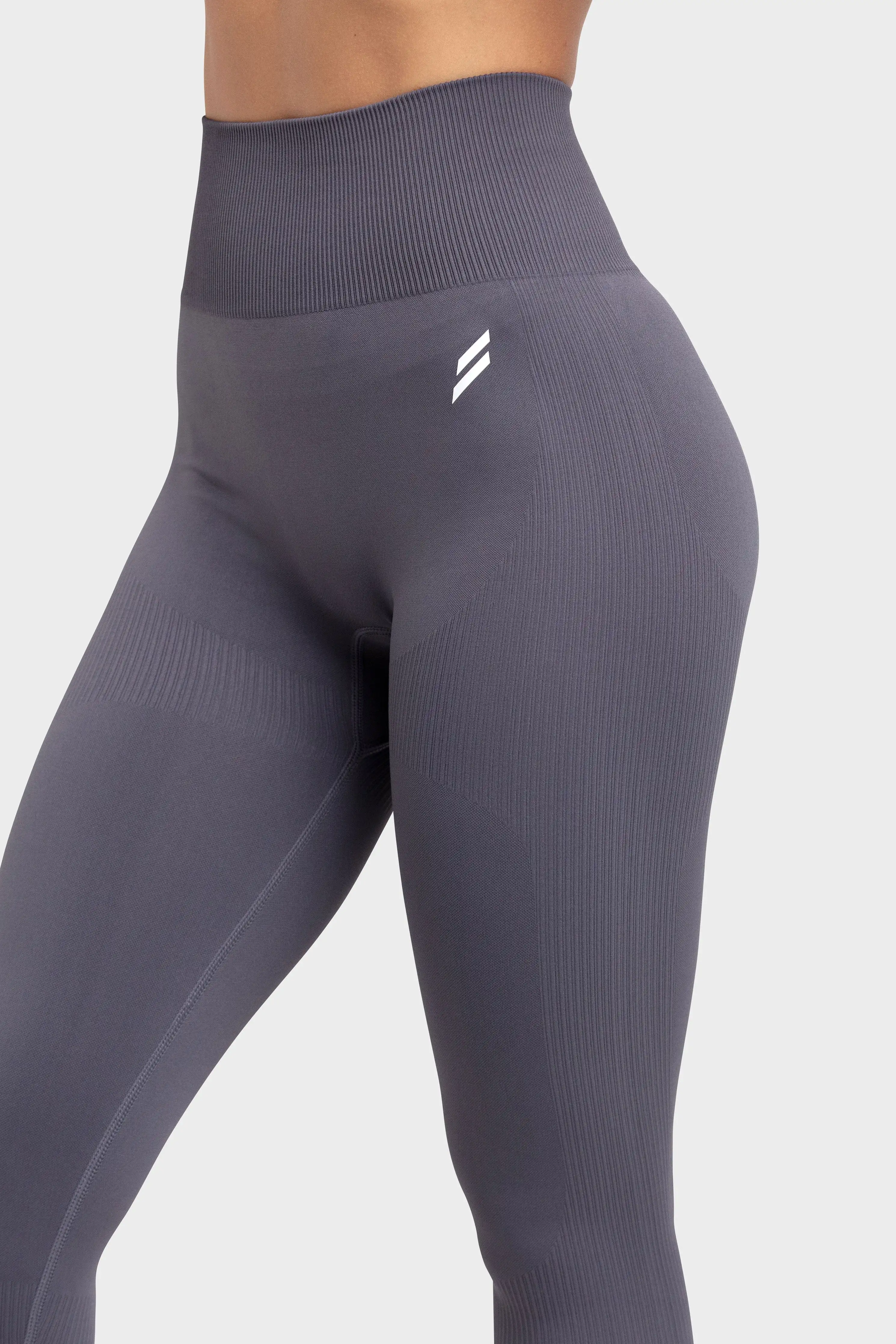 Impact Solid Leggings - Storm Grey