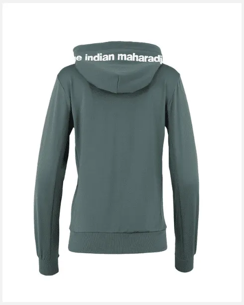 Indian Maharadja Kadiri Women Hooded Jacket Sage