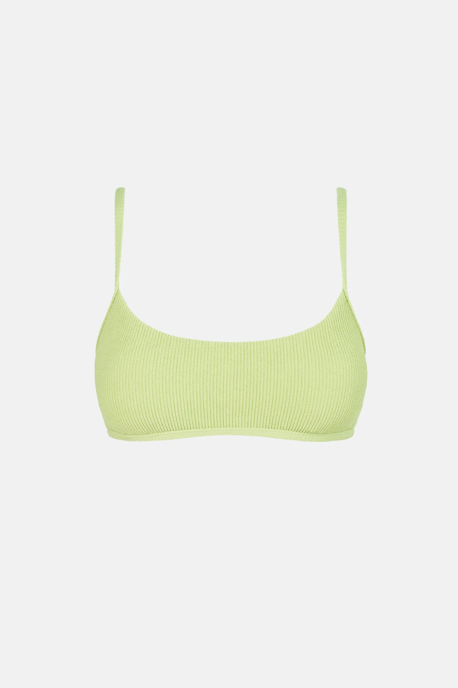 Isla Rib Crop Top Fern