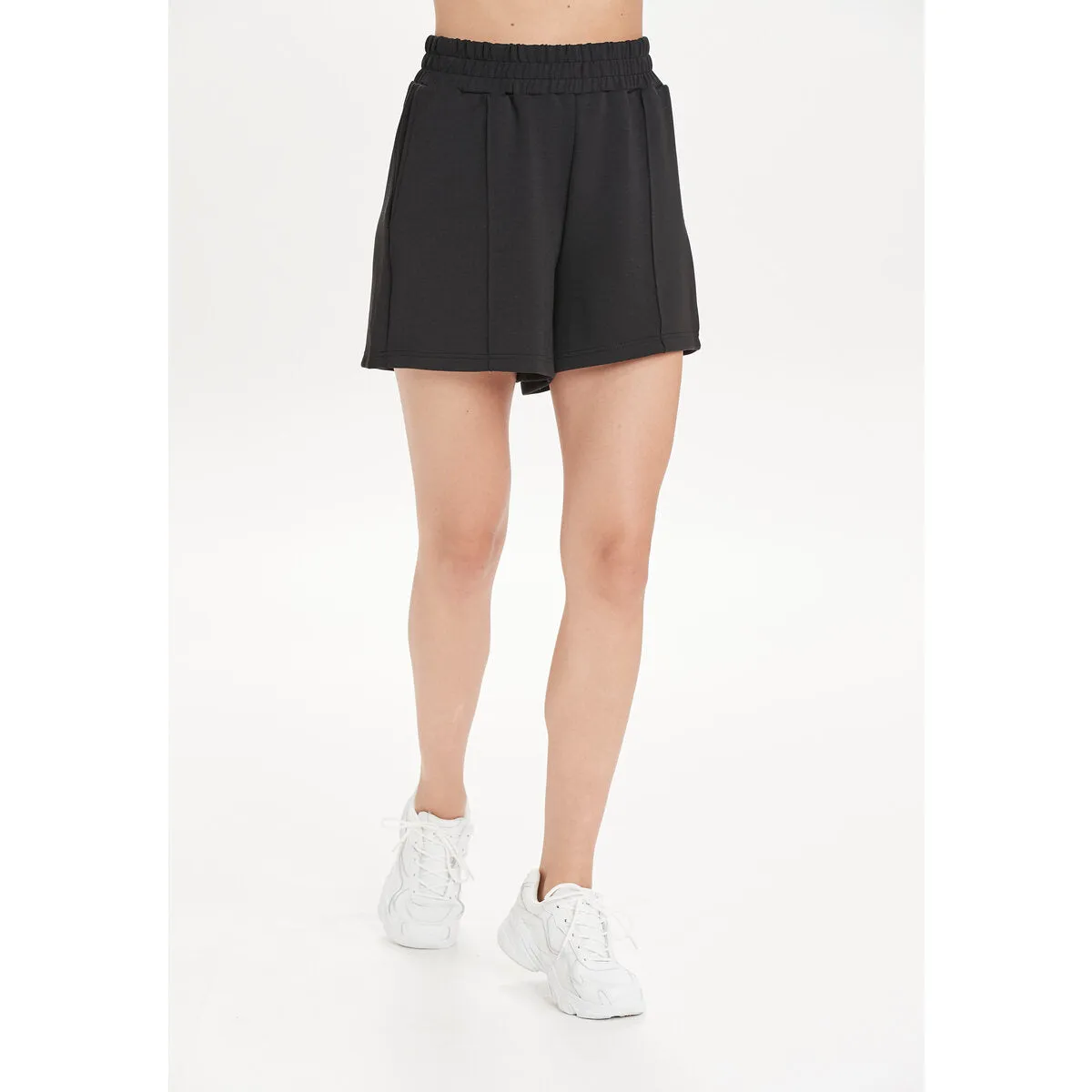 Jacey Womenswear High Waisted Lounge Shorts - Black