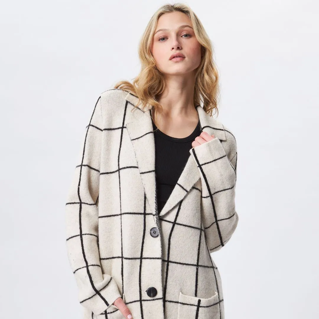 Jonas Coat (Meringue Check)