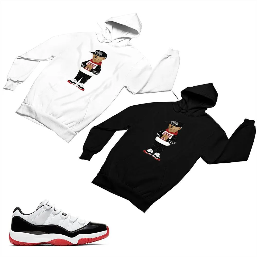 Jordan 11 White Bred Matching Custom Designed Hoodies JD 11-5-7-27