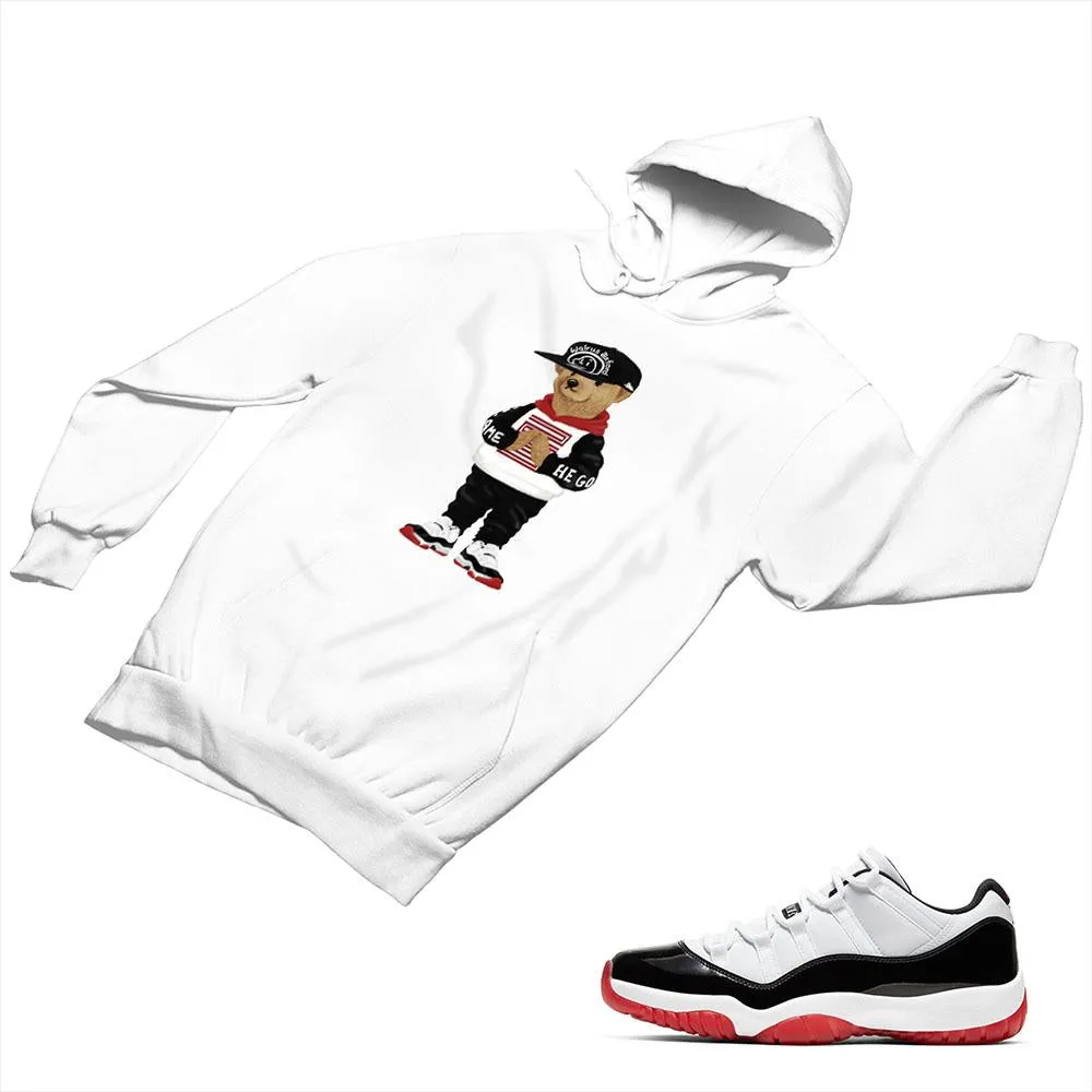 Jordan 11 White Bred Matching Custom Designed Hoodies JD 11-5-7-27