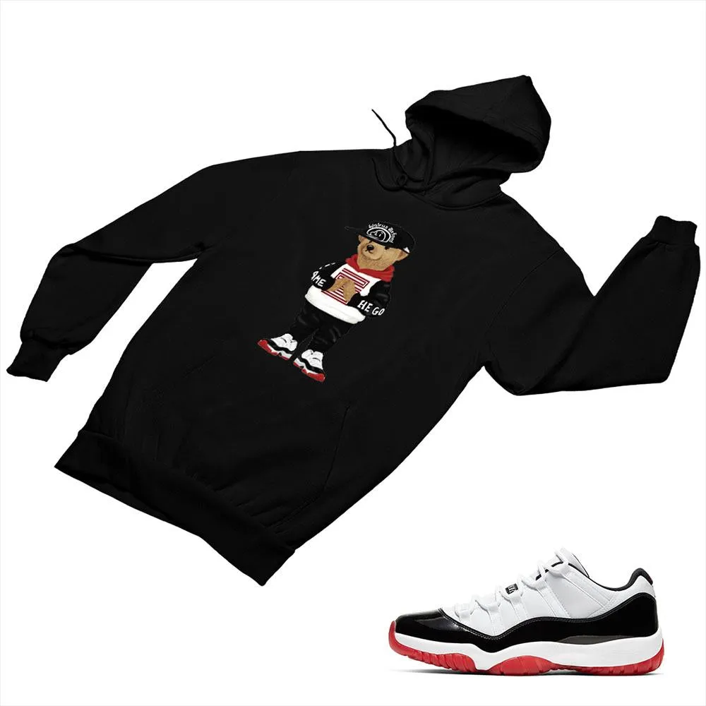 Jordan 11 White Bred Matching Custom Designed Hoodies JD 11-5-7-27