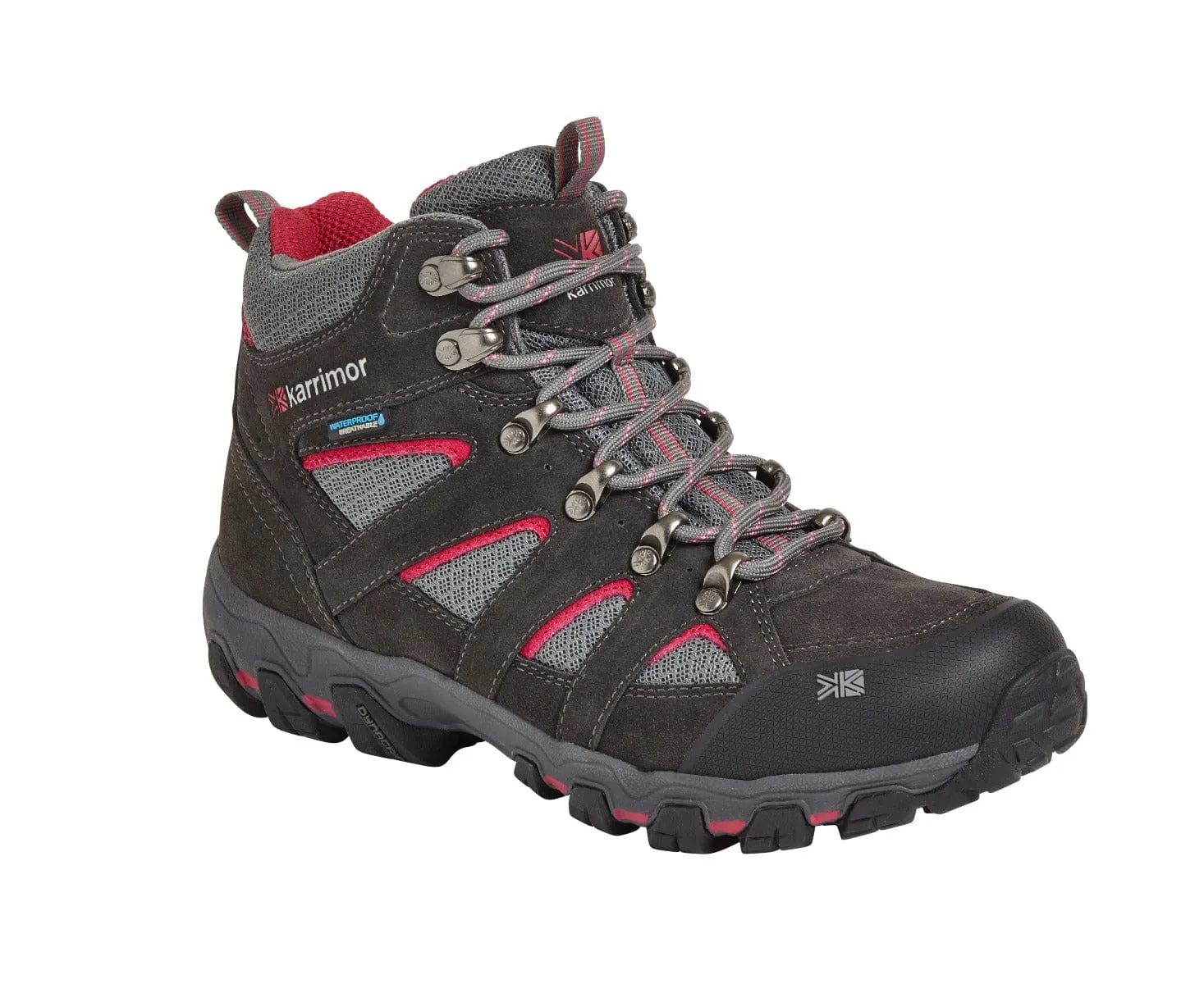 Karrimor Bodmin Mid V Womens Boots - Dark Grey/Cochineal