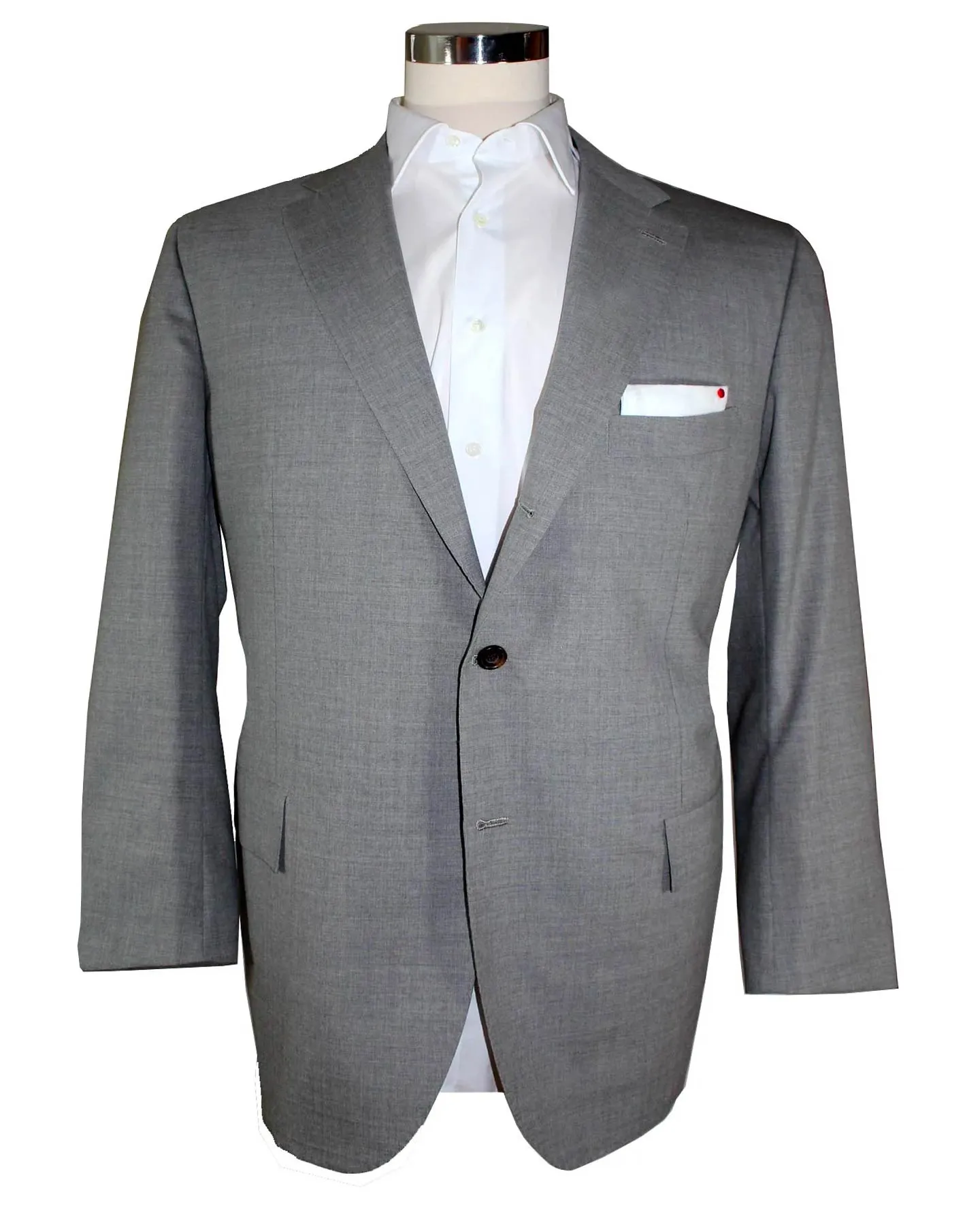 Kiton Sport Coat Gray Wool Blazer EUR 58/ US 46