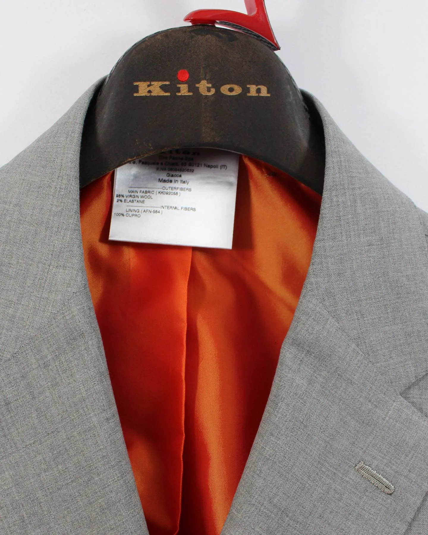 Kiton Sport Coat Gray Wool Blazer EUR 58/ US 46