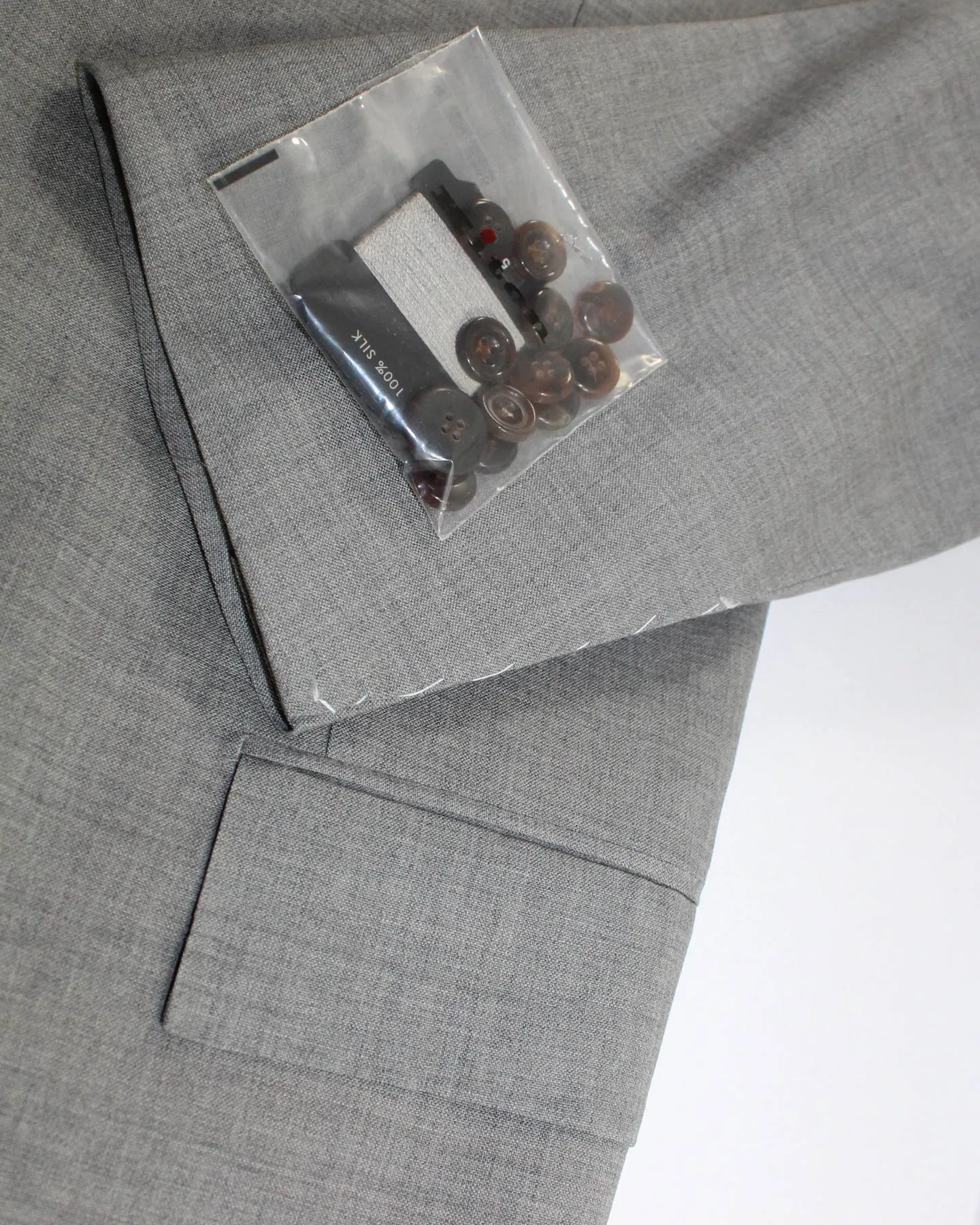 Kiton Sport Coat Gray Wool Blazer EUR 58/ US 46