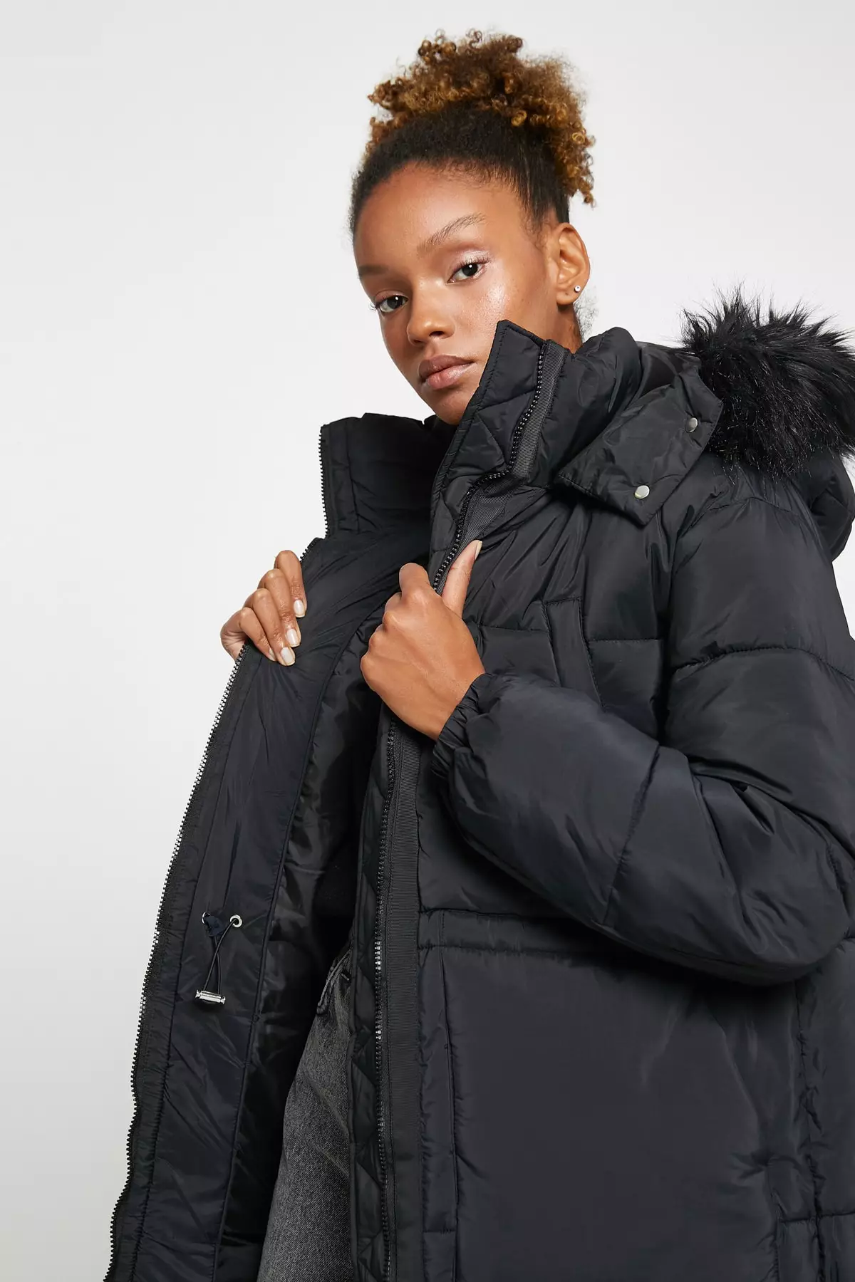 KOTON Long Puffer Coat