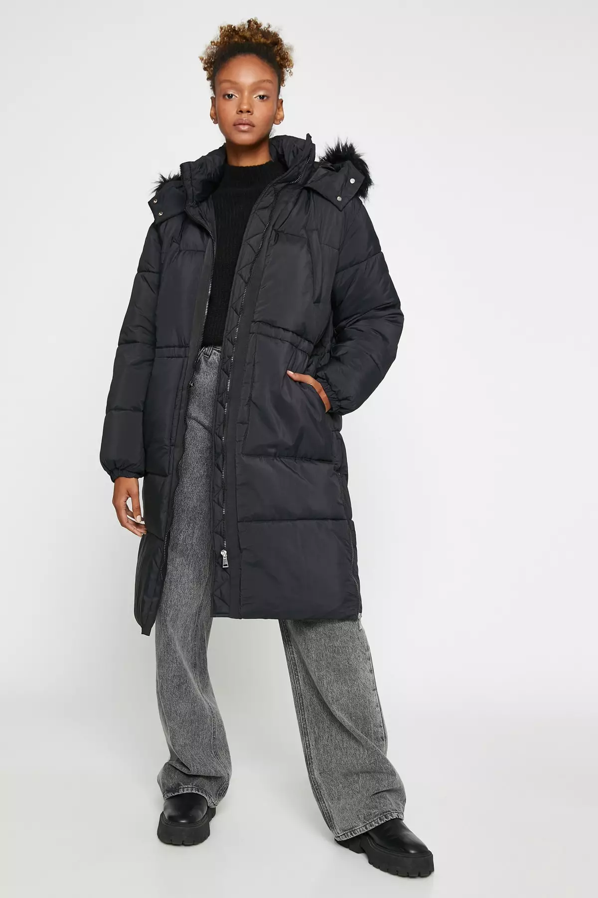 KOTON Long Puffer Coat