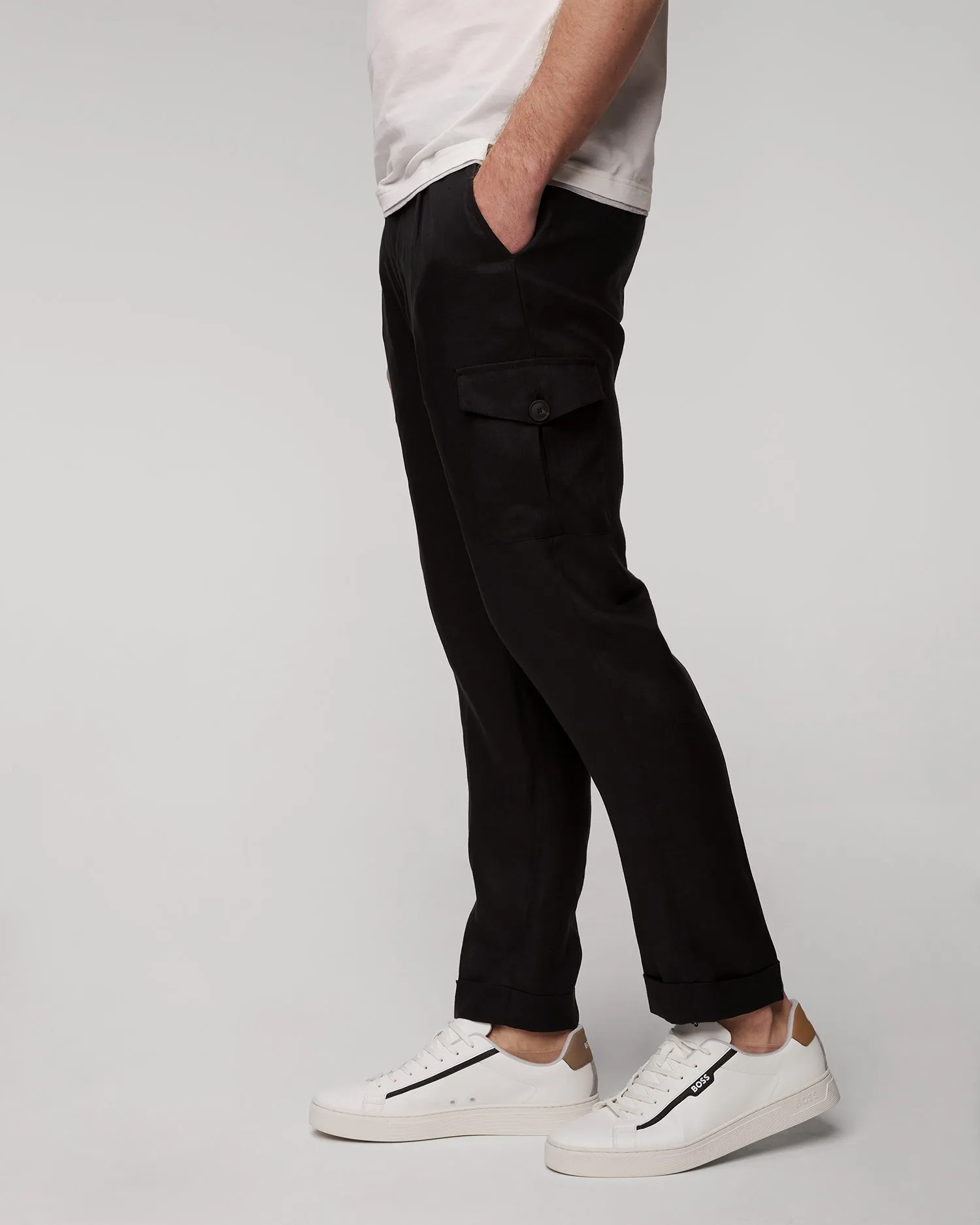 Linen cargo trousers Gran Sasso 7611150017-99