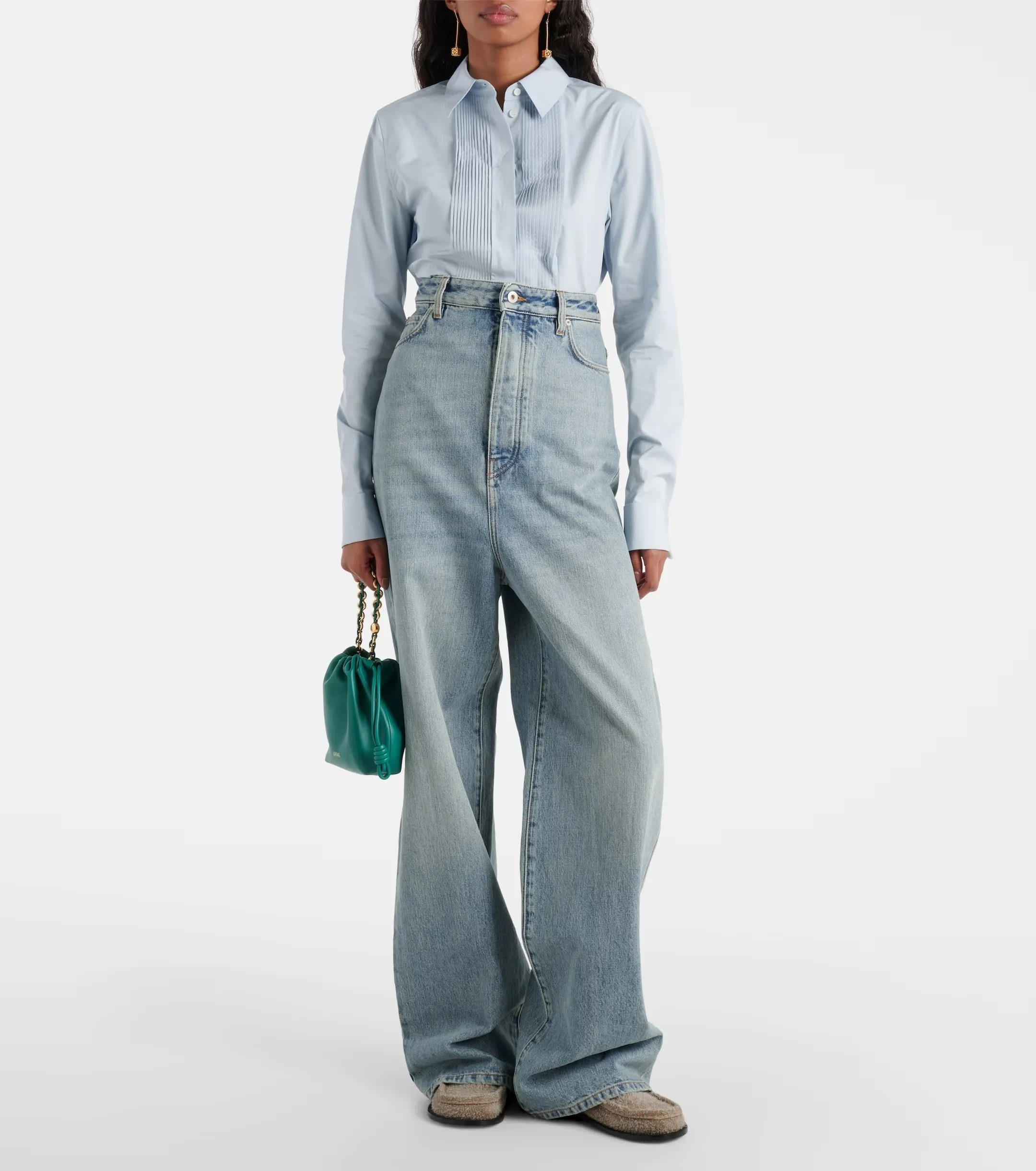 LOEWE  |Pleated shirt in cotton