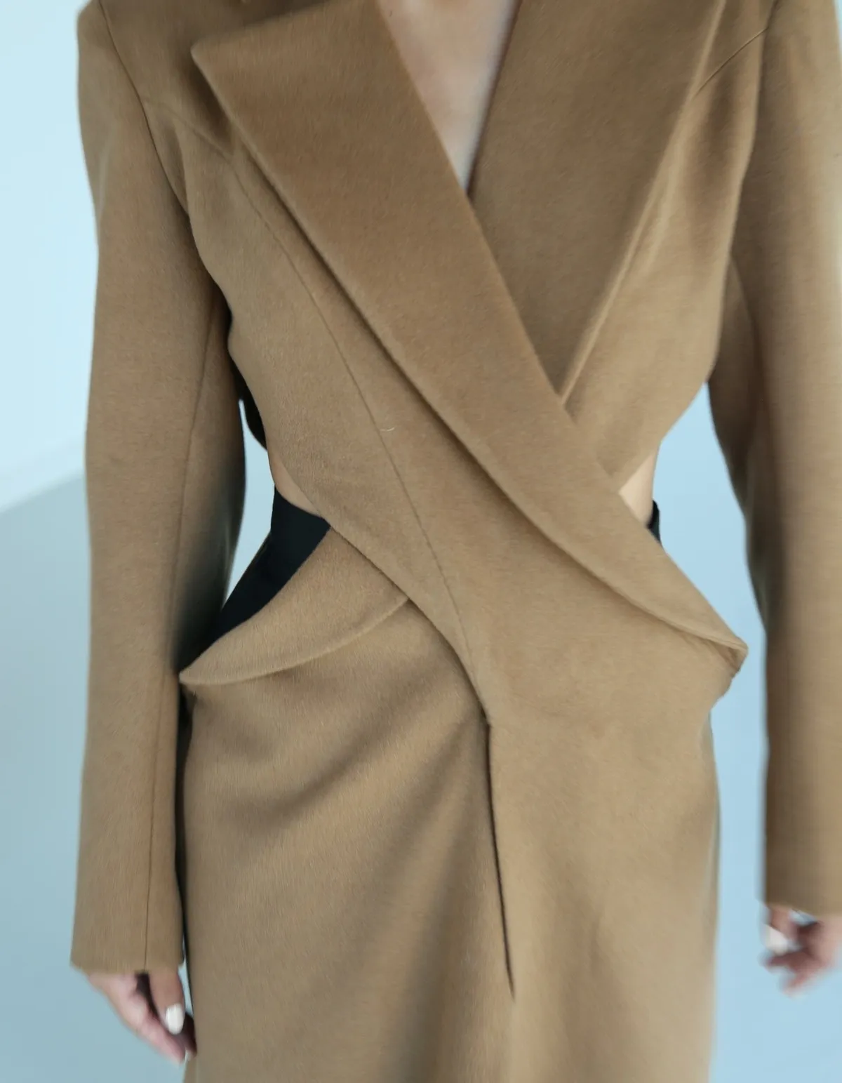 Maet Xenia Cashmere Coat - Camel